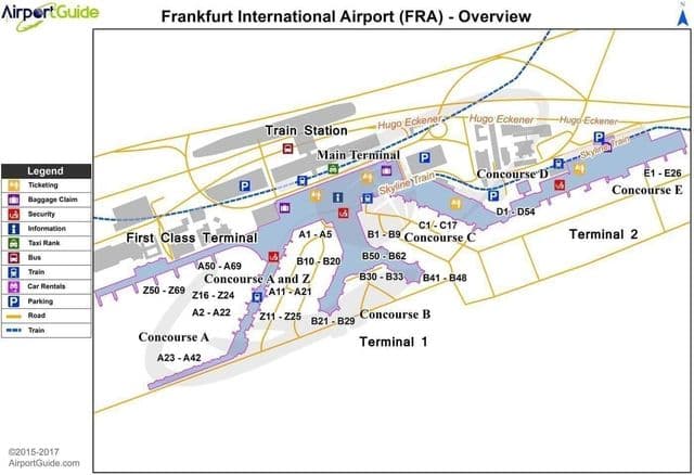 Frankfurt airports map