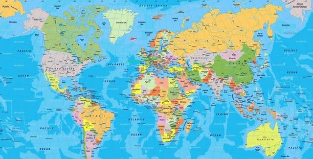 Frankfurt location on world map